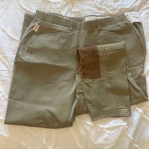 Tailored sportsman tan side zip breeches. Older style